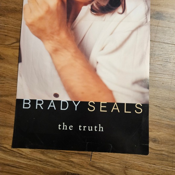 Brady Seals The Truth 12x24 Double Sided Promo Flat Poster 1997 Reprise Country - Picture 4 of 7